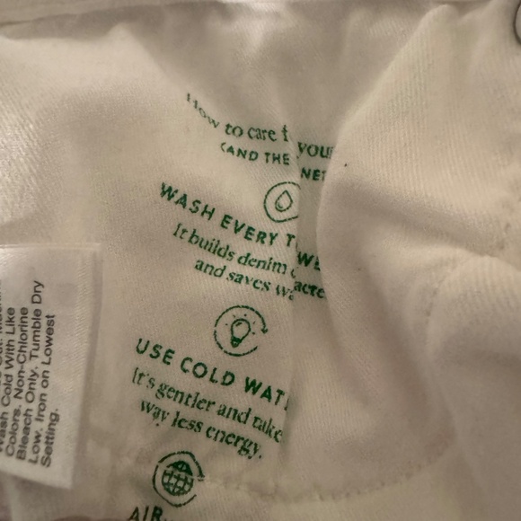 J Crew Slim Boyfriend White Denim Jeans-33 - Picture 6 of 10